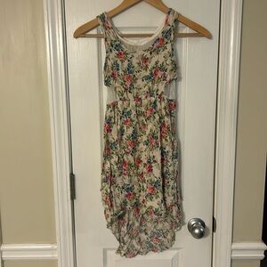 Size 8 floral dress with floral sides high low